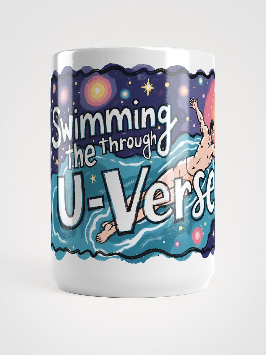 Stellar Journey: Swimming the U-Verse Glossy Mug product image (5)