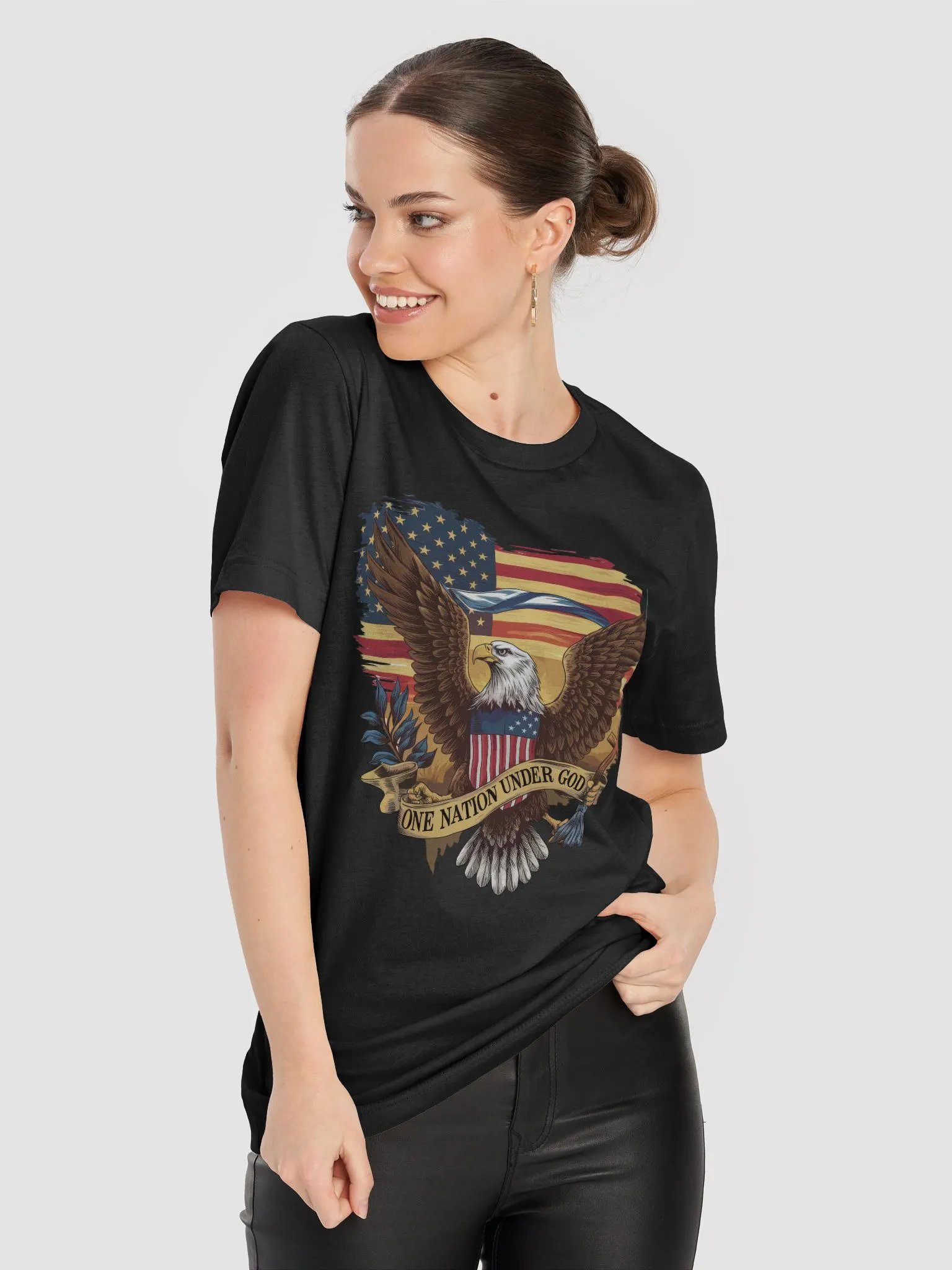 One Nation Under God USA T-Shirt product image (8)