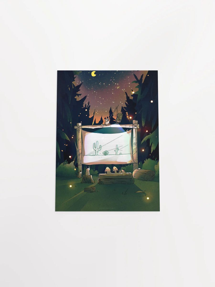 Movie Night Possums Print product image (4)