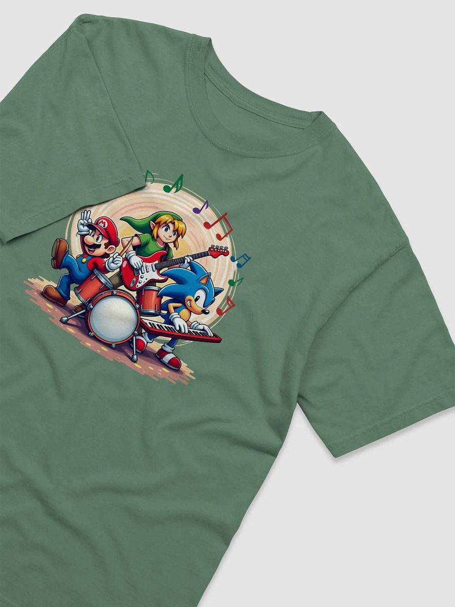 Epic Gamer Concert T-Shirt – Iconic Video Game Characters Playing Musical Instruments product image (3)