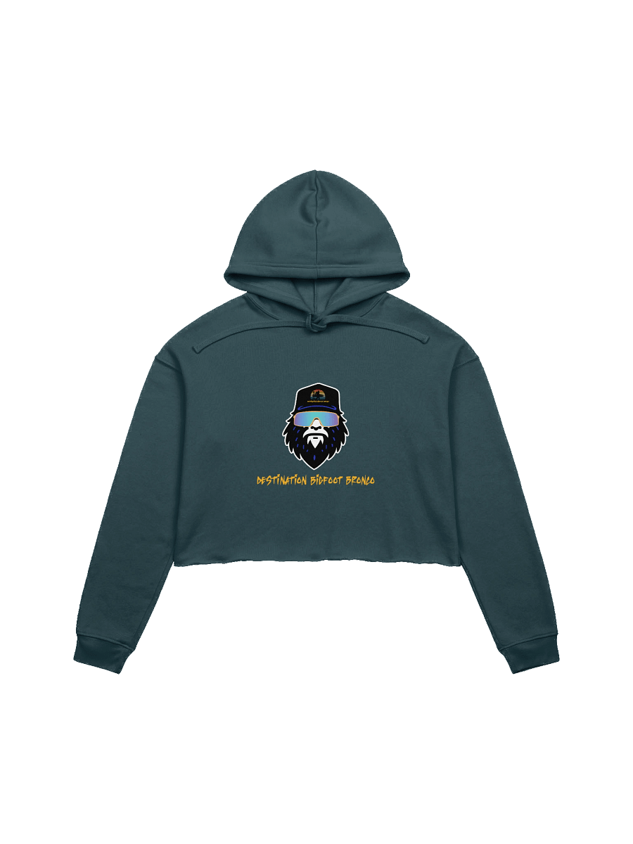 Destination Bigfoot Bronco Bigfoot Logo Bella+Canvas Fleece Women's Crop Hoodie (Multiple Colors Available) product image (1)