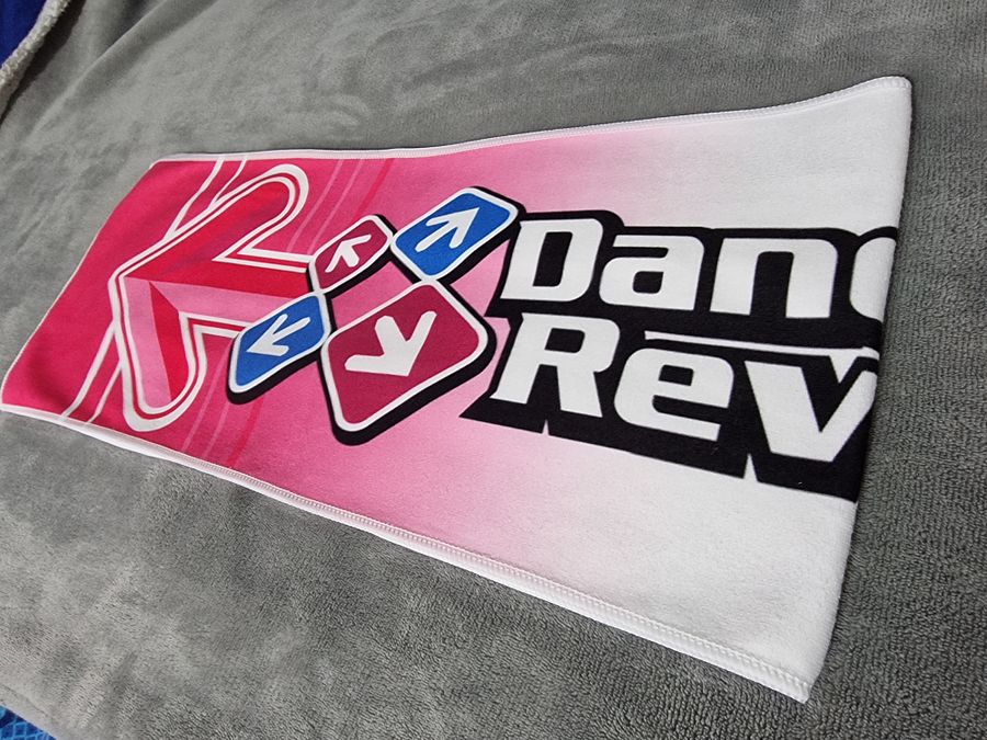 Dance Dance Revolution Sweat Towel - DDR World Dance Machine Rhythm Game product image (5)