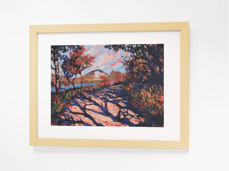 250809 Mount Errigal Poster Print. Framed product image (16)