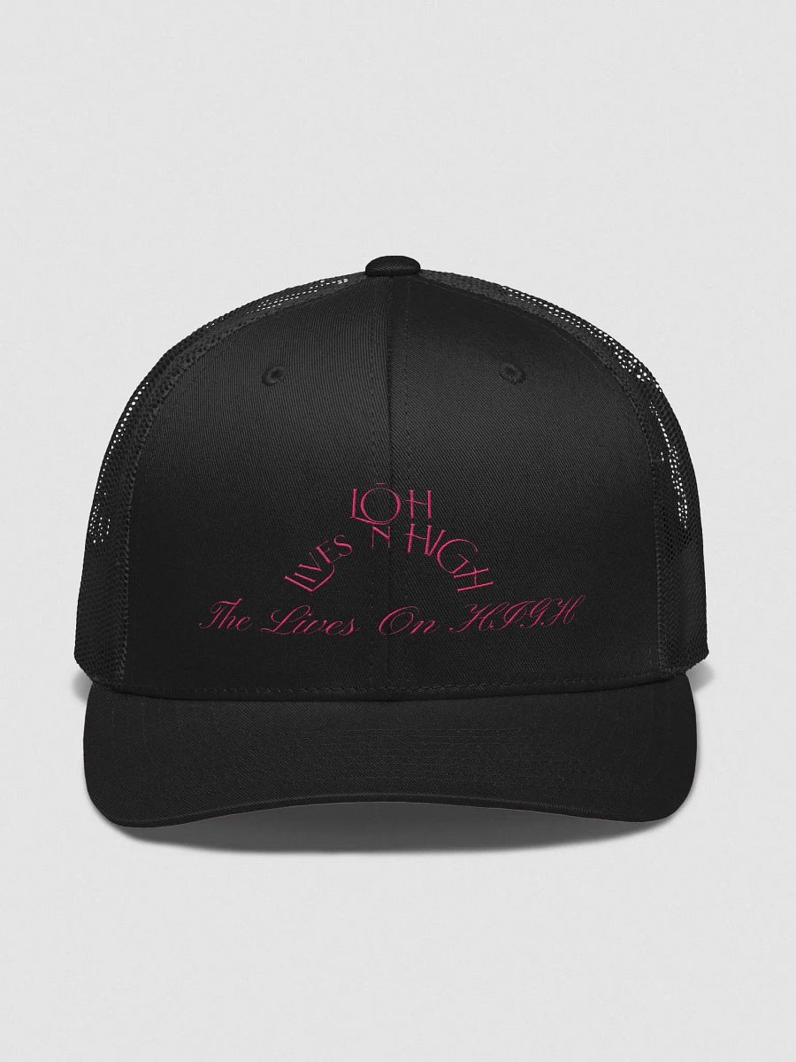 The Lives On HIGH | LOH Circle | Trucker Hat | Pink product image (1)