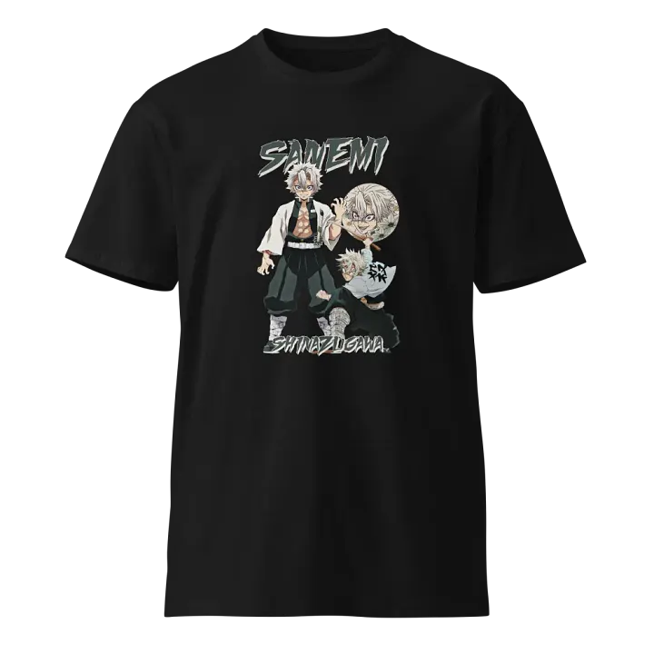 Sanemi Shinazugawa Three-Pose Anime T-Shirt product image (1)