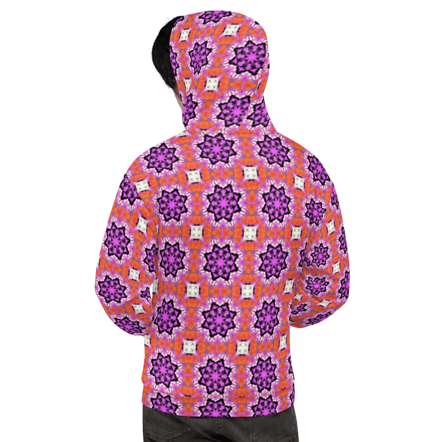 Abstract Foxy Repeating Pattern Unisex All Over Print Hoodie product image (11)
