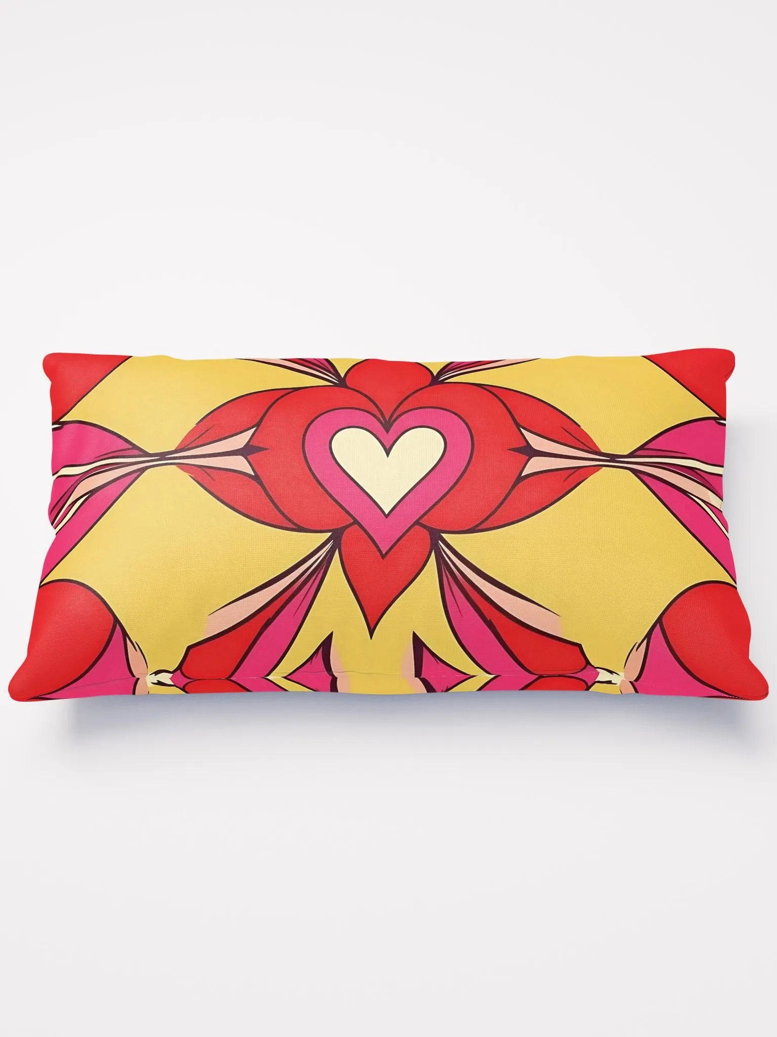 Valentine Vibrant Heart Symphony throw pillow product image (2)