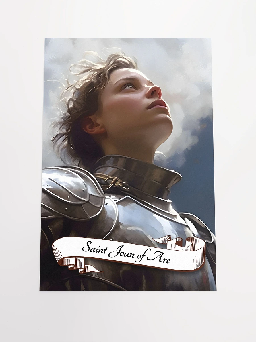 Saint Joan of Arc Patron Saint of France, Soldiers, Prisoners, Military Personnel, Rape Victims, Youth, Matte Poster product image (3)