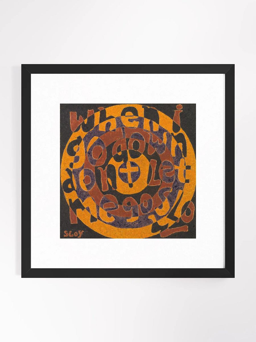 When I Go down Print Framed product image (1)