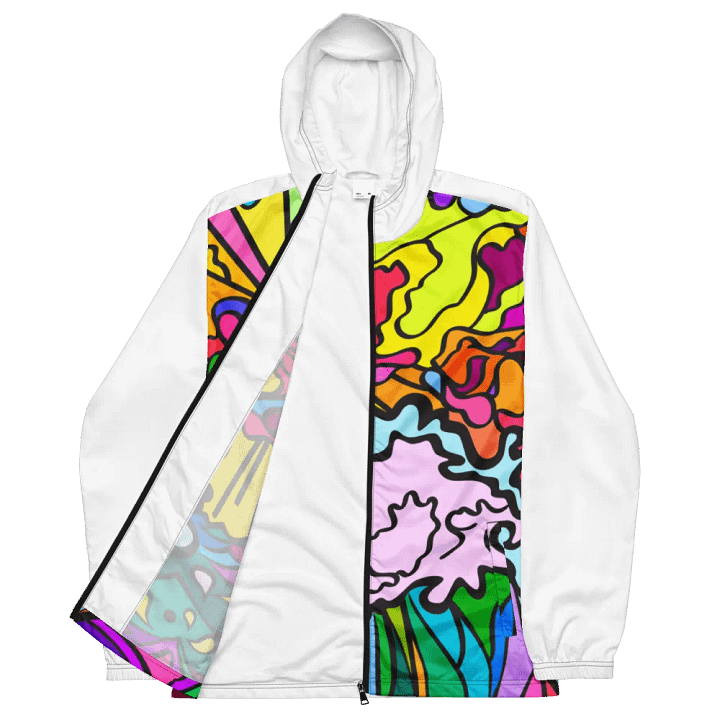 Adventure-Ready All-Over Print Windbreaker - Wave at Sunset product image (3)