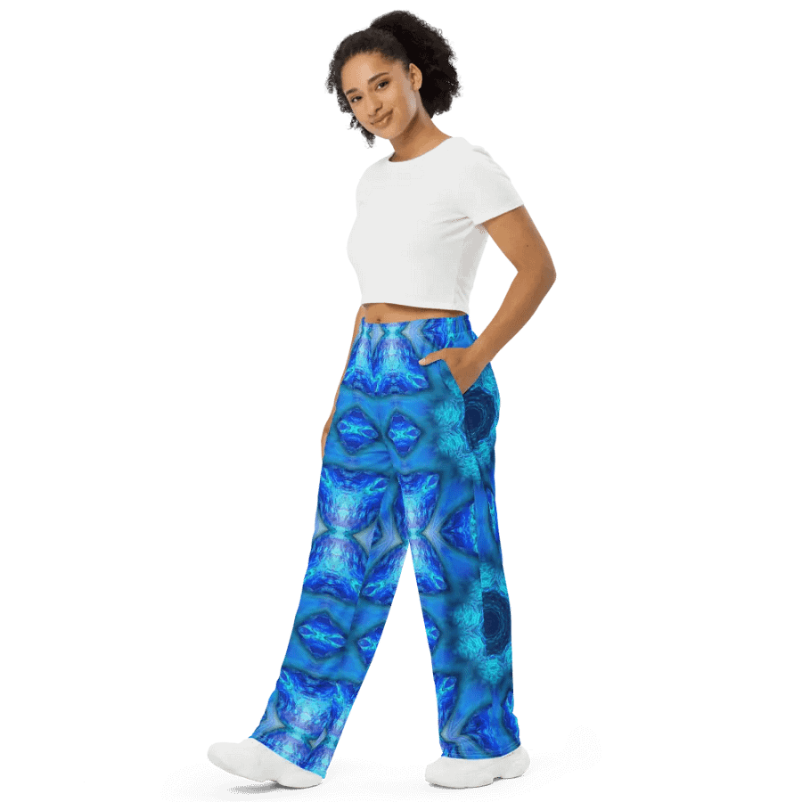 Blue Ocean Kaleidoscope Wideleg Pants product image (4)