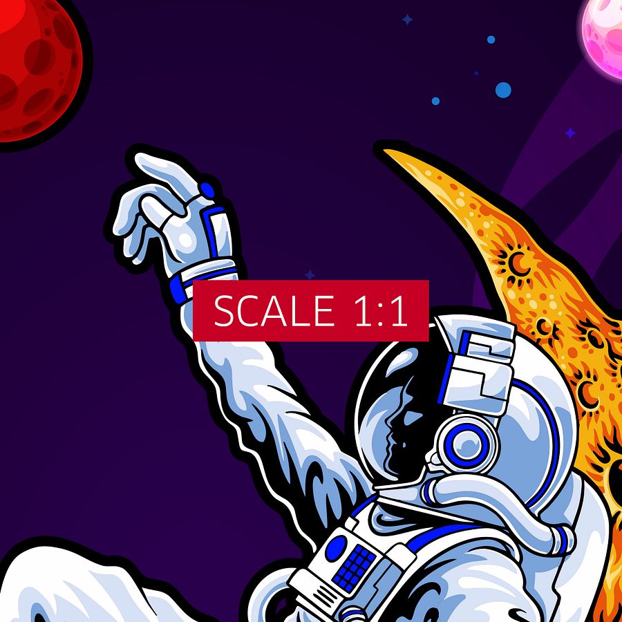 Astronaut and Moon dreaming about Mars — space poster, synthwave space, neon space, aesthetic poster product image (4)