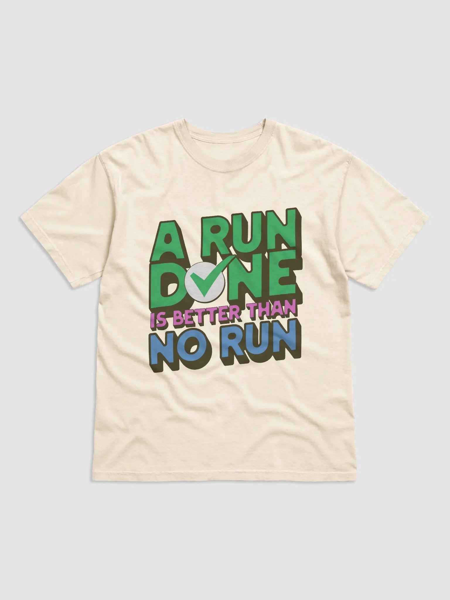 Checkmark Run Motivation T-Shirt product image (7)