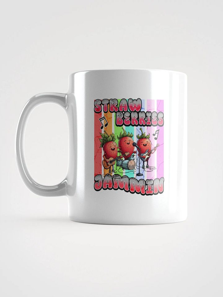 Strawberries Jammin Glossy White Mug product image (1)