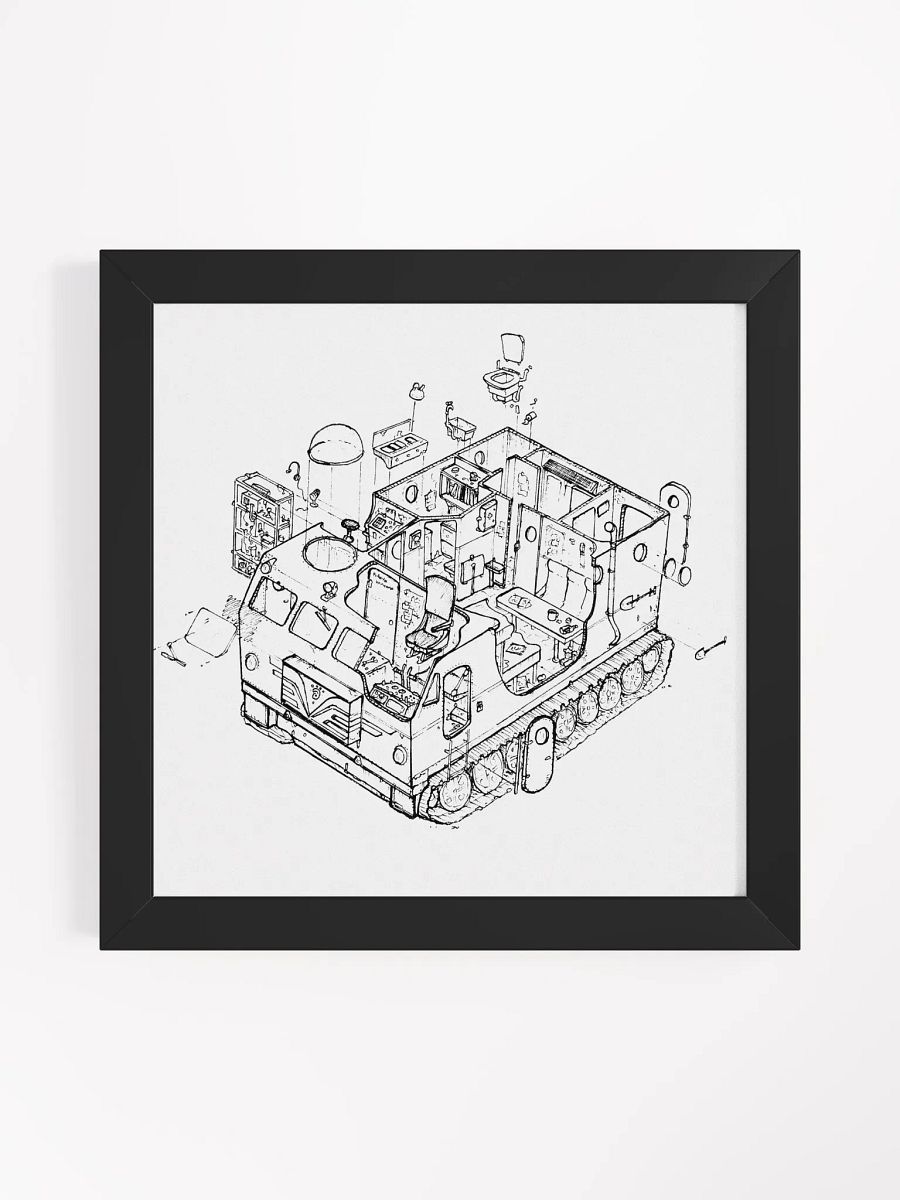 Kharkovchanka Lineart Framed Print product image (3)