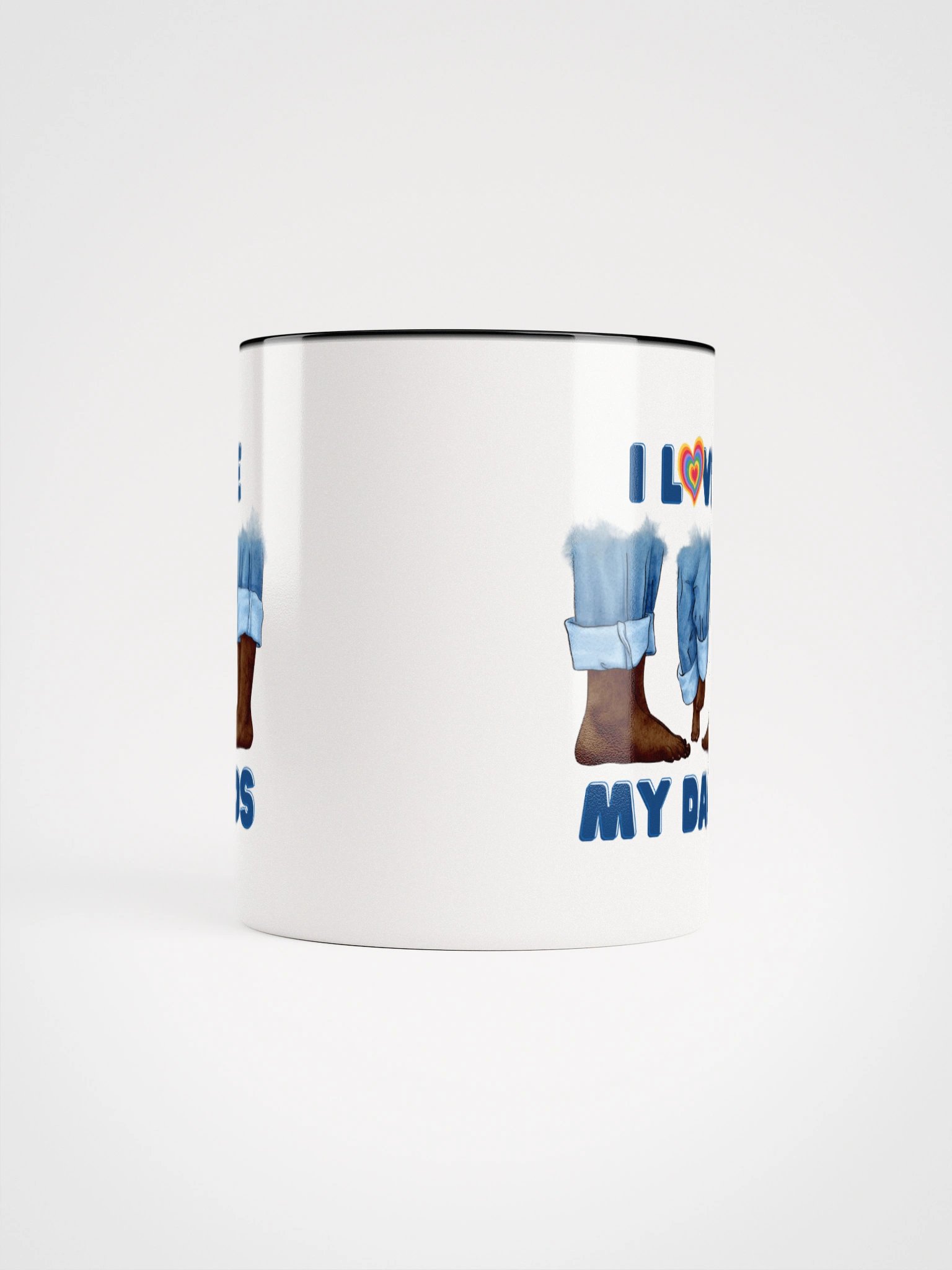 I Love My Dads Gay Family Pride Art Ceramic Mug with Color product image (10)