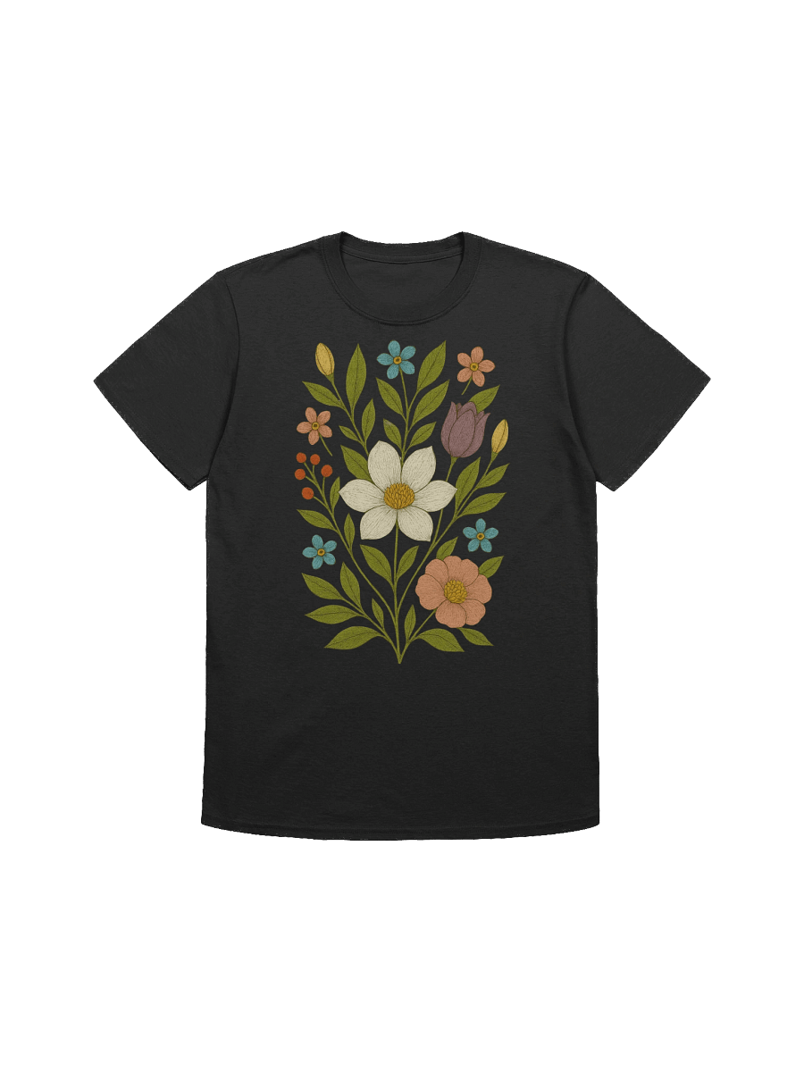 🌼 "Harmony in Nature T-Shirt – Peaceful Butterfly & Flower Calm Tee" product image (10)