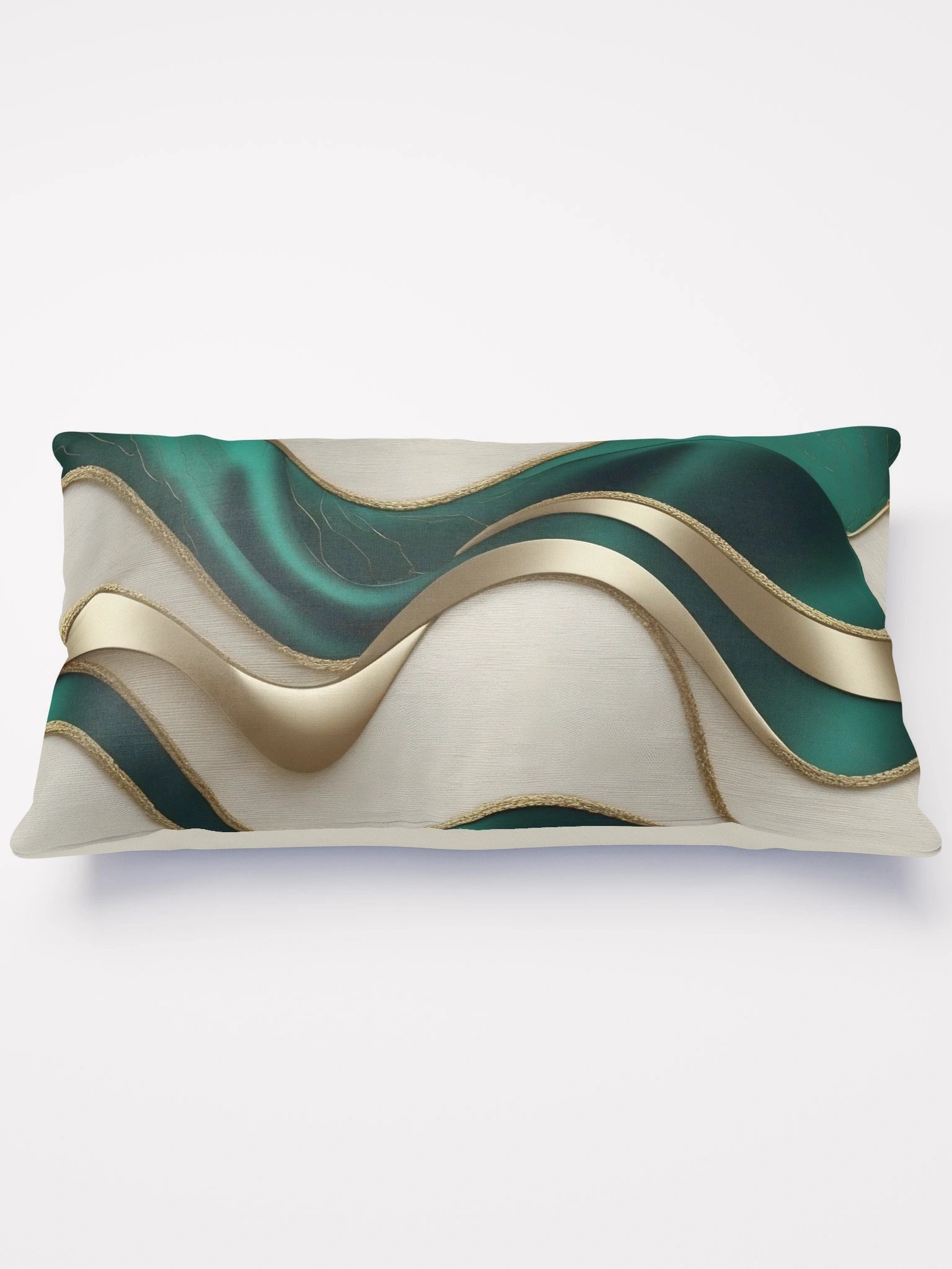 Emerald Luxe Wave Pillow product image (1)