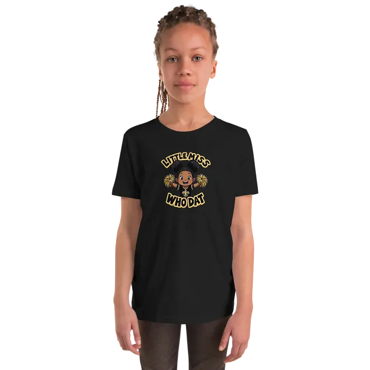 Cheerful Who Dat Youth T-Shirt product image (30)