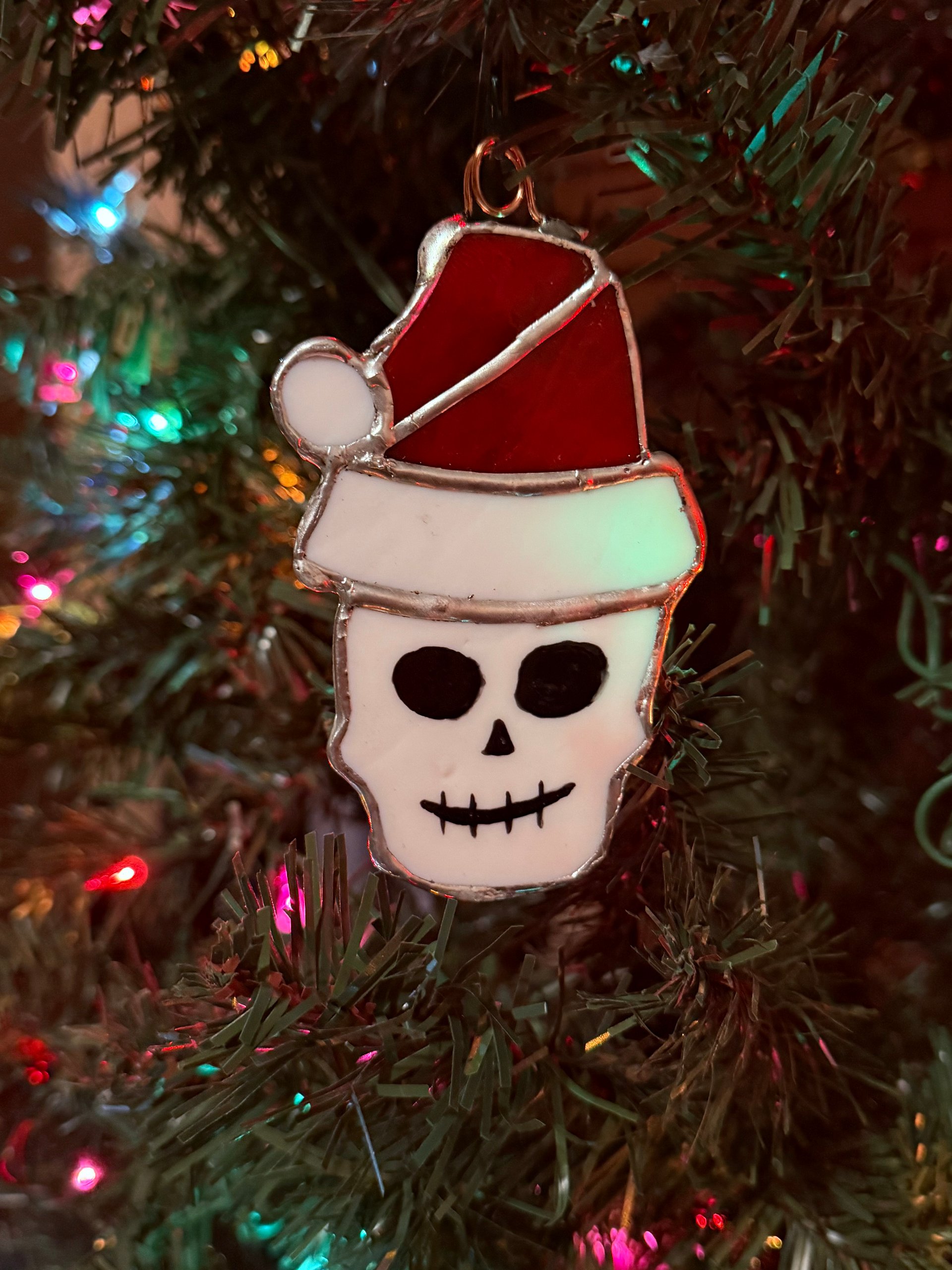 *PREORDER* Stained Glass Skelly Clause product image (1)