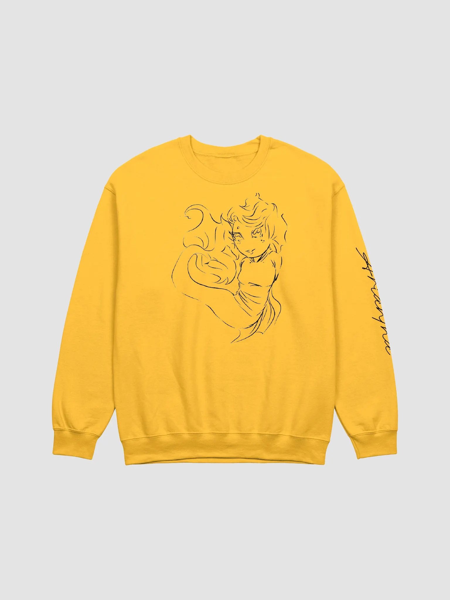 Mermaid Black Outline, Sweatshirt product image (1)