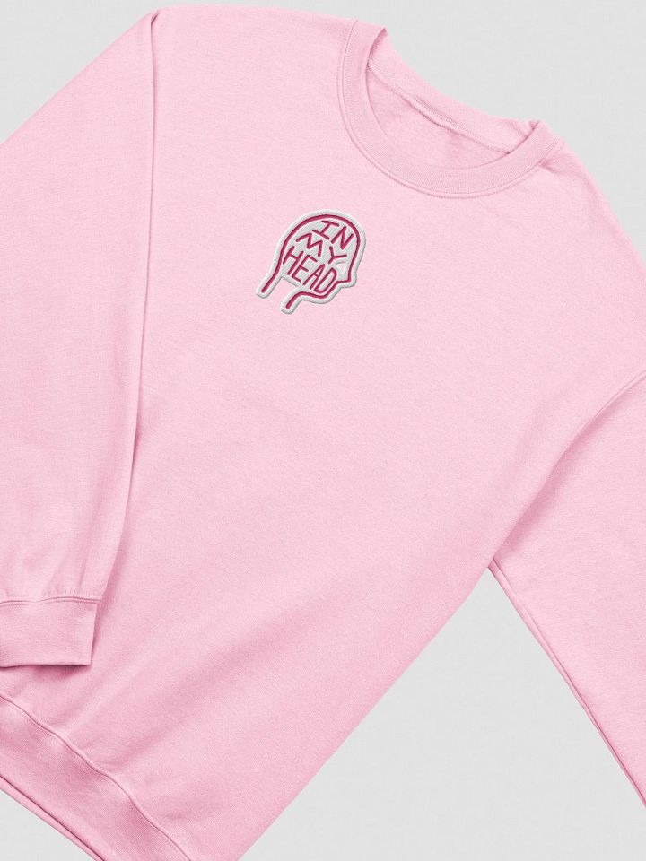 In My Head embroidered crewneck (pink bubble design) product image (1)