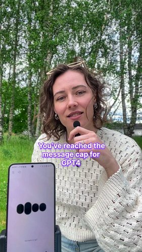 There's a cap on plus version. But good news is that you can still text🖤✨️
#chatbot #chatgpt #aicompanion