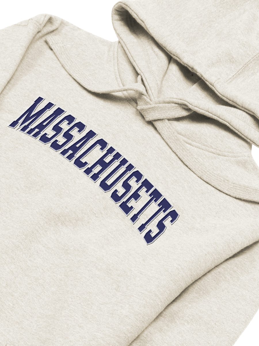 Massachusetts Vintage Stylish Embroidery Unisex Premium Hoodie product image (2)