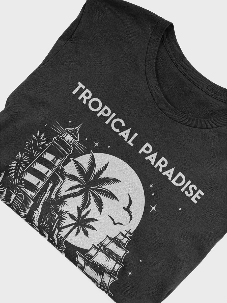 Tropical Paradise Line Drawing T-Shirt product image (3)