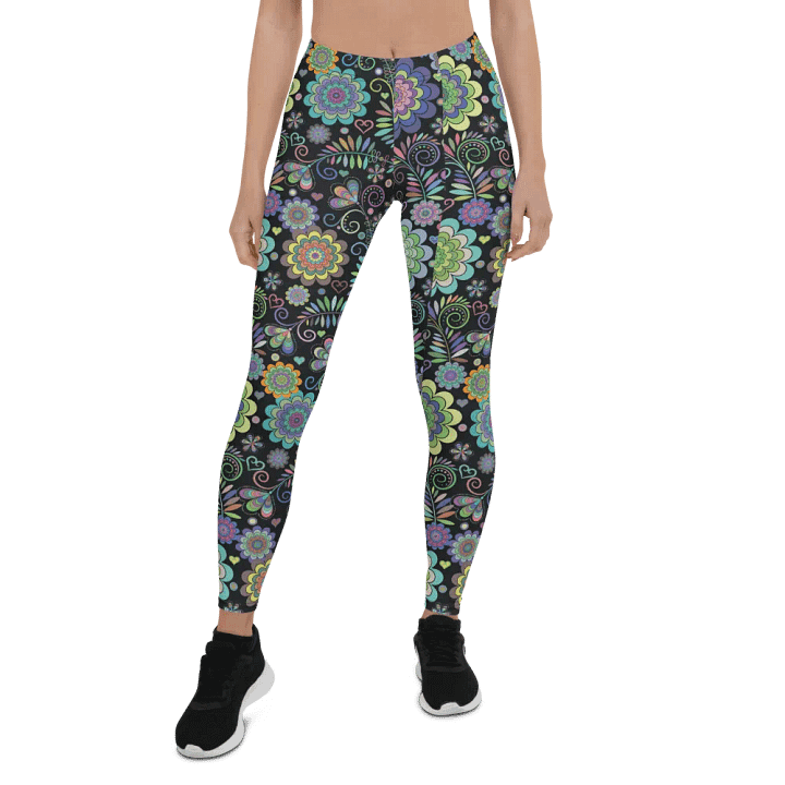 Mandala Flower Yoga Leggings product image (1)