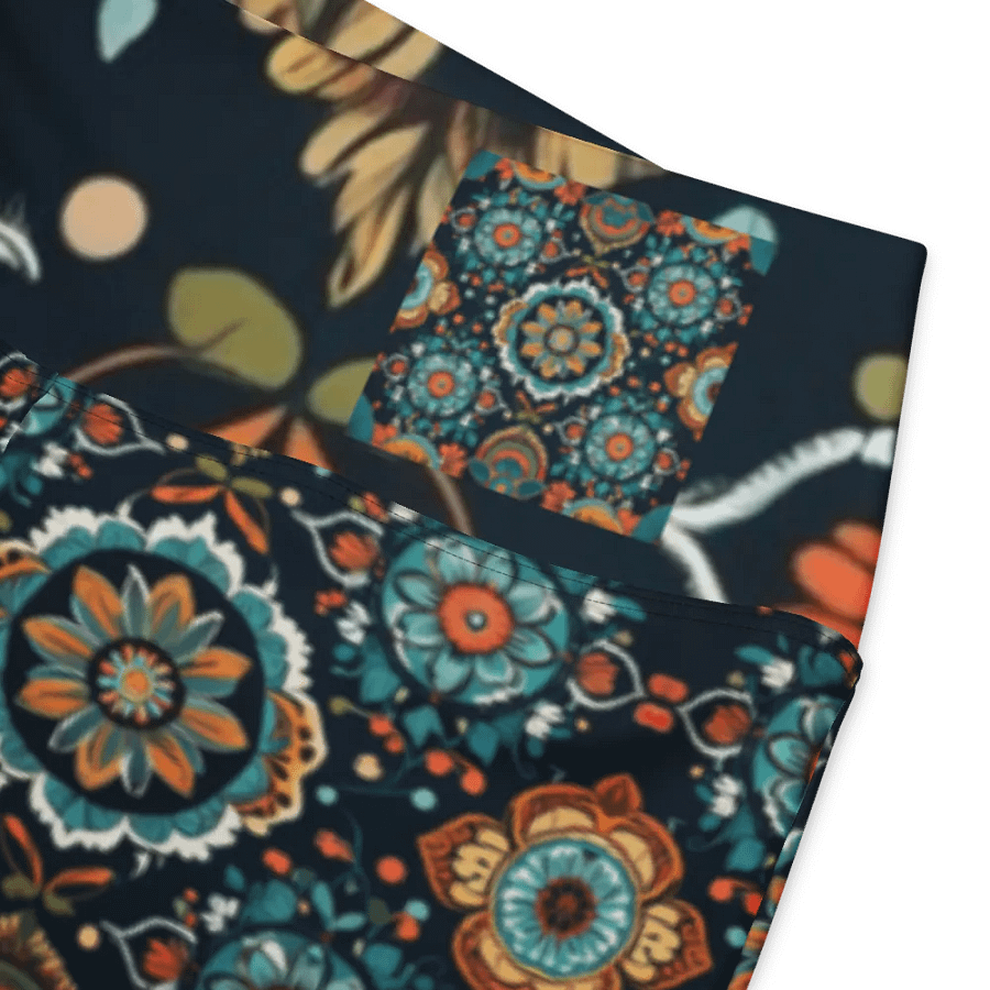 Symmetry Chic: All-Over Printed Flare Leggings product image (12)