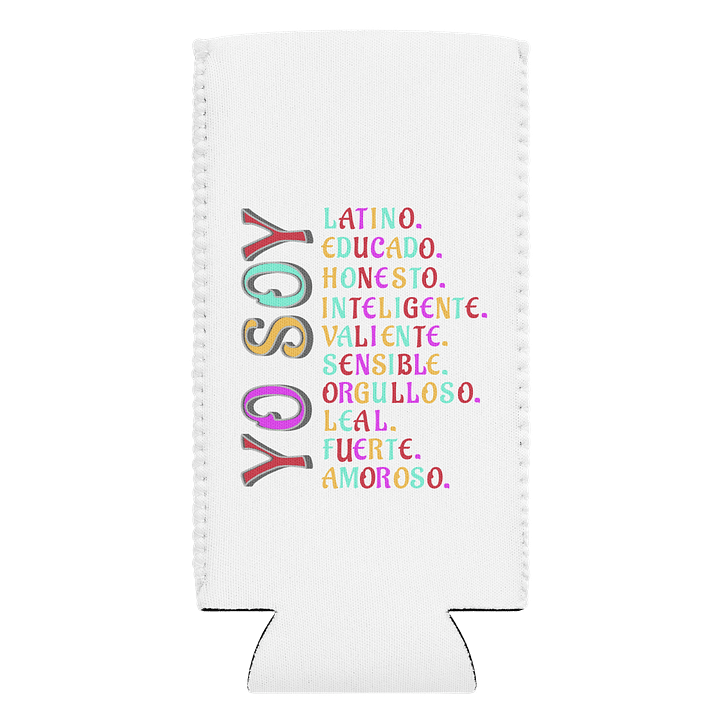 Yo Soy I Am Vibrant Latino Adjectives Can Cooler product image (1)