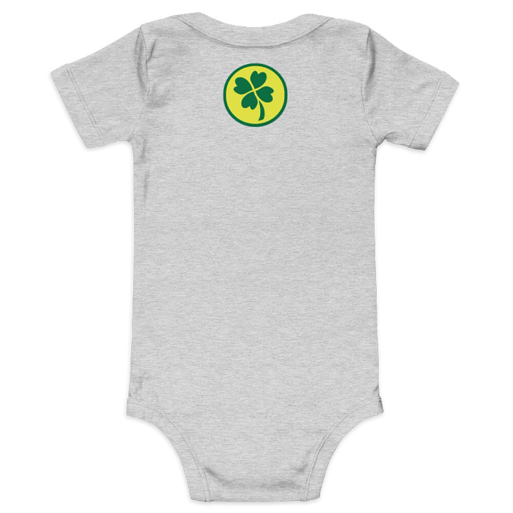 Mickey and Minnie mouse - green style (art by Dina R.) acrylic painting picture - Baby Short Sleeve One Piece product image (2)