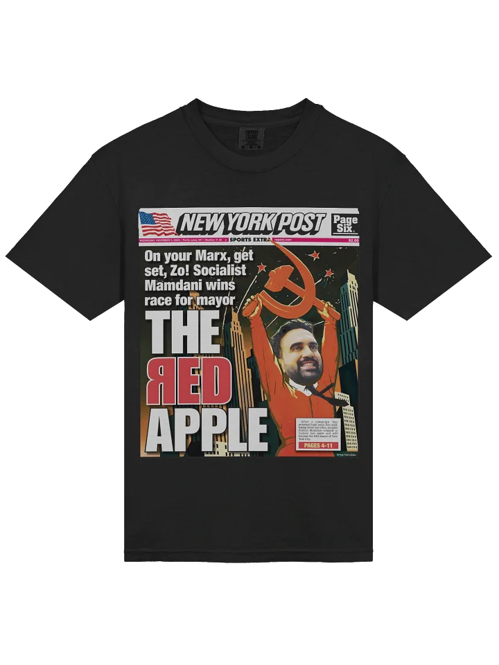 The Red Apple New York Post Zohran Mamdani T-shirt product image (2)