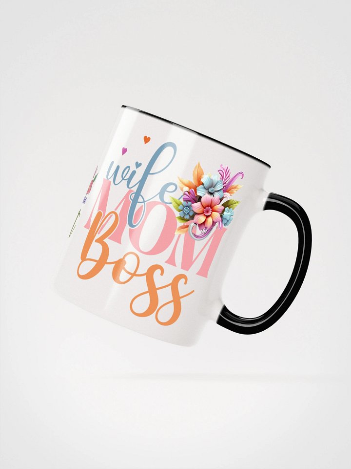 Wife Mom Boss Floral Ceramic Mug product image (20)
