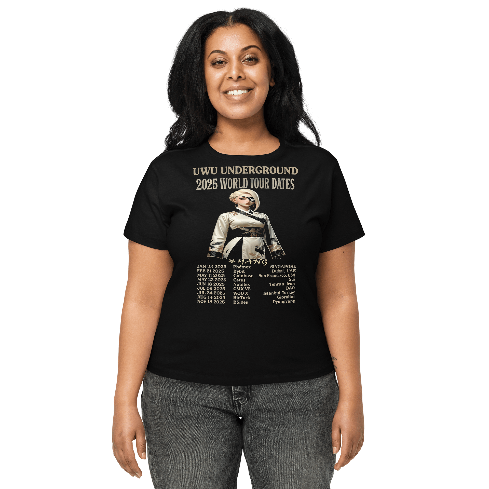 UwU World Tour - Yang - Ltd Edition - 2025 - Fem High Waisted Tshirt product image (1)