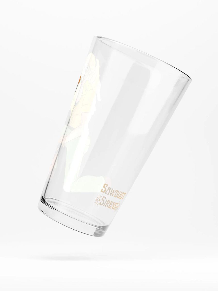 Blonde Chainsaw Pinup Pint Glass product image (6)