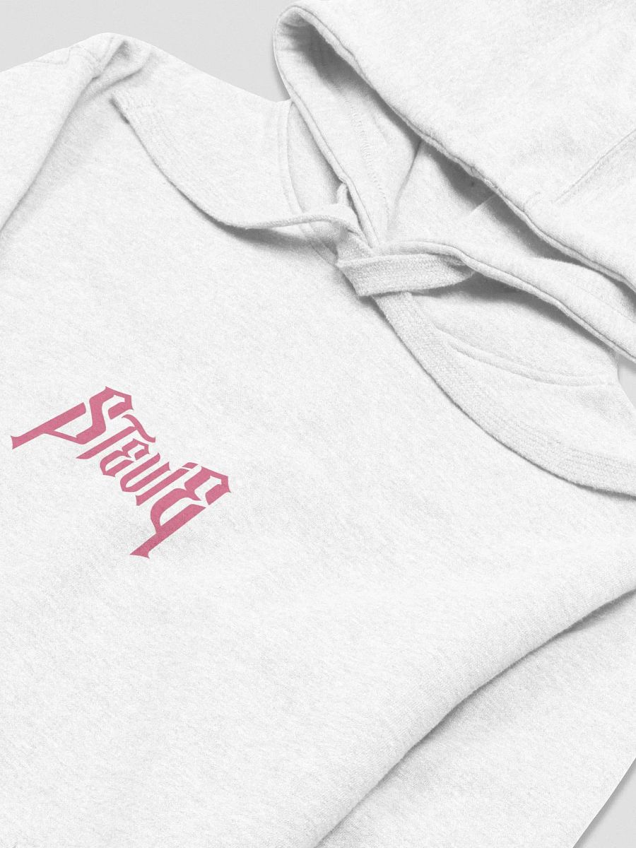 Premium Hoodie Stevie FKN Life (White/red) product image (3)