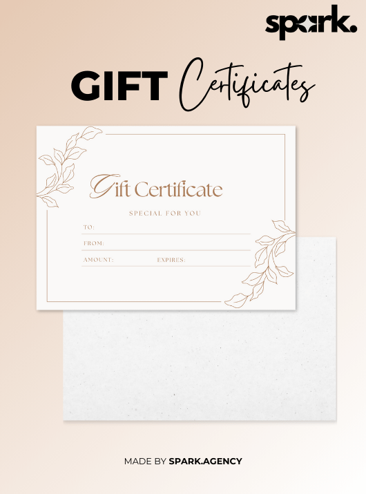 White And Brown Minimalist Gift Certificate product image (1)