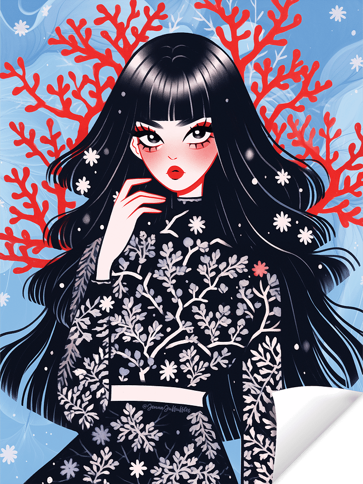 Snowy Fashion | Matte Paper Print product image (1)