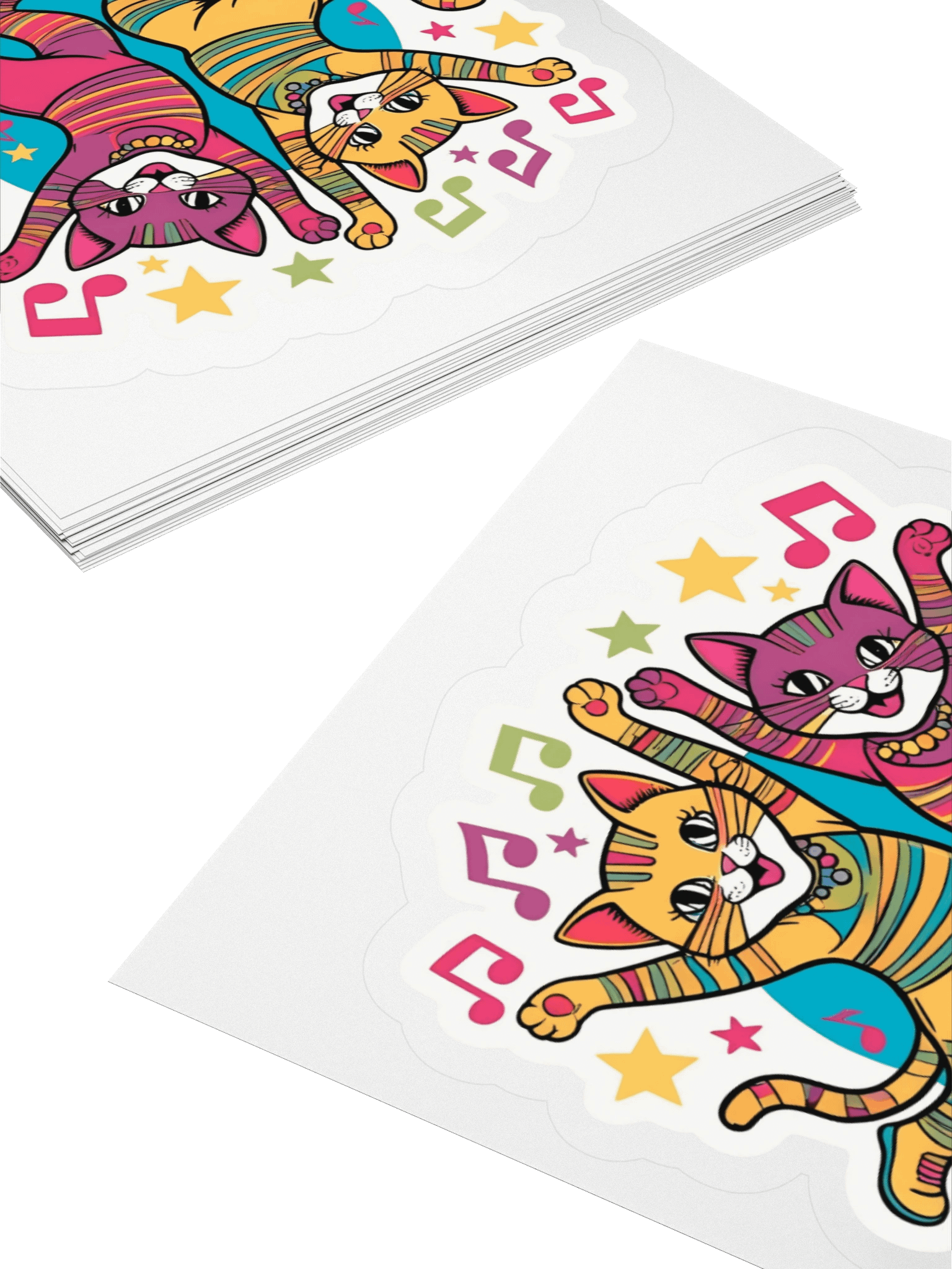 Funky Feline Dance Party Stickers product image (4)