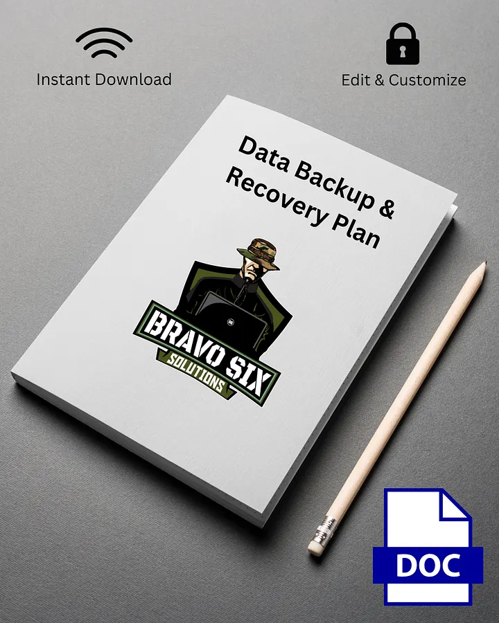 Data Backup & Recovery Plan Template product image (1)