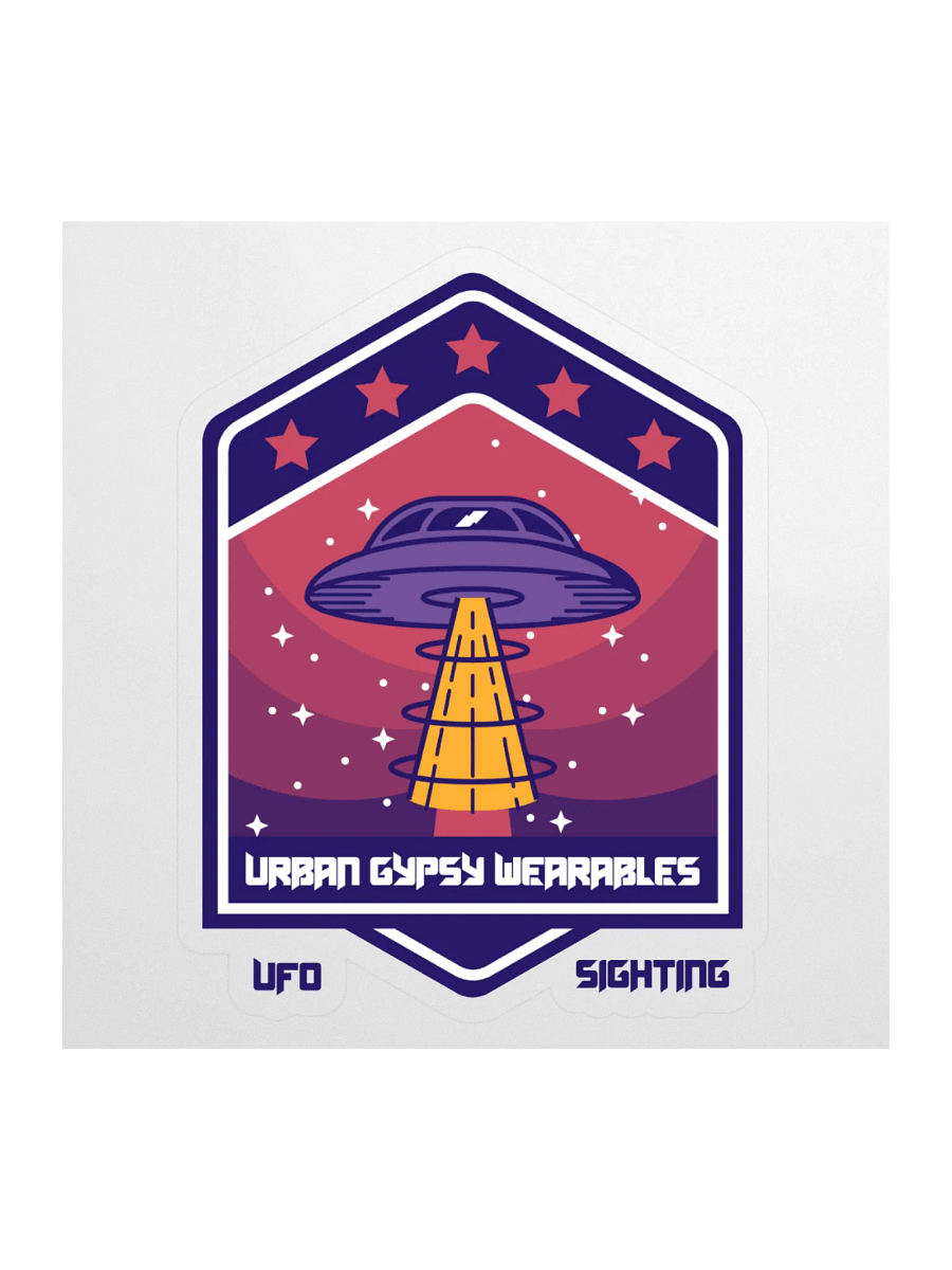 UFO Sighting Kiss Cut Sticker product image (1)