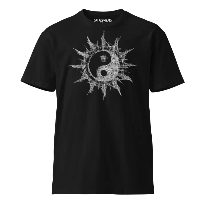 Mystic Sun Tee - White Celestial Yin-Yang Design | Spiritual Wear product image (1)