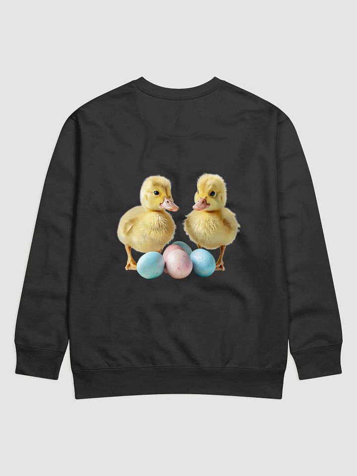 Quirky Ducklings and Easter Bunny Eggs Sweatshirt product image (2)