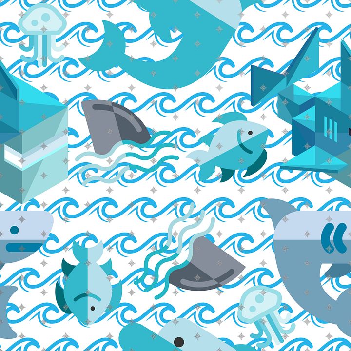 Mine Shark Seamless Pattern product image (1)