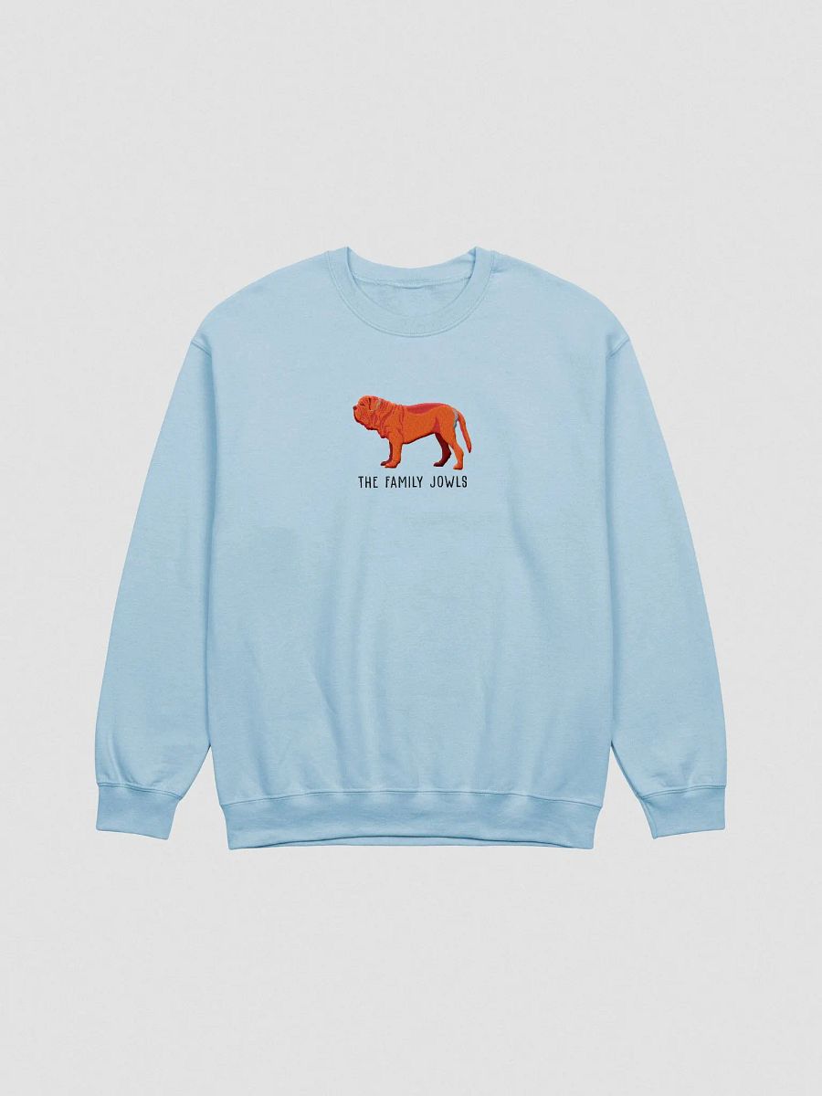 The Family Jowls Sweatshirt (Embroidered) of a Neapolitan Mastiff(Red) product image (4)