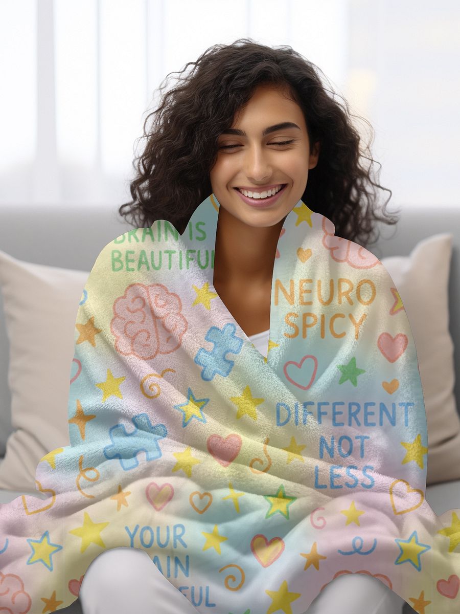 Neurodivergent Doodle Blanket product image (3)