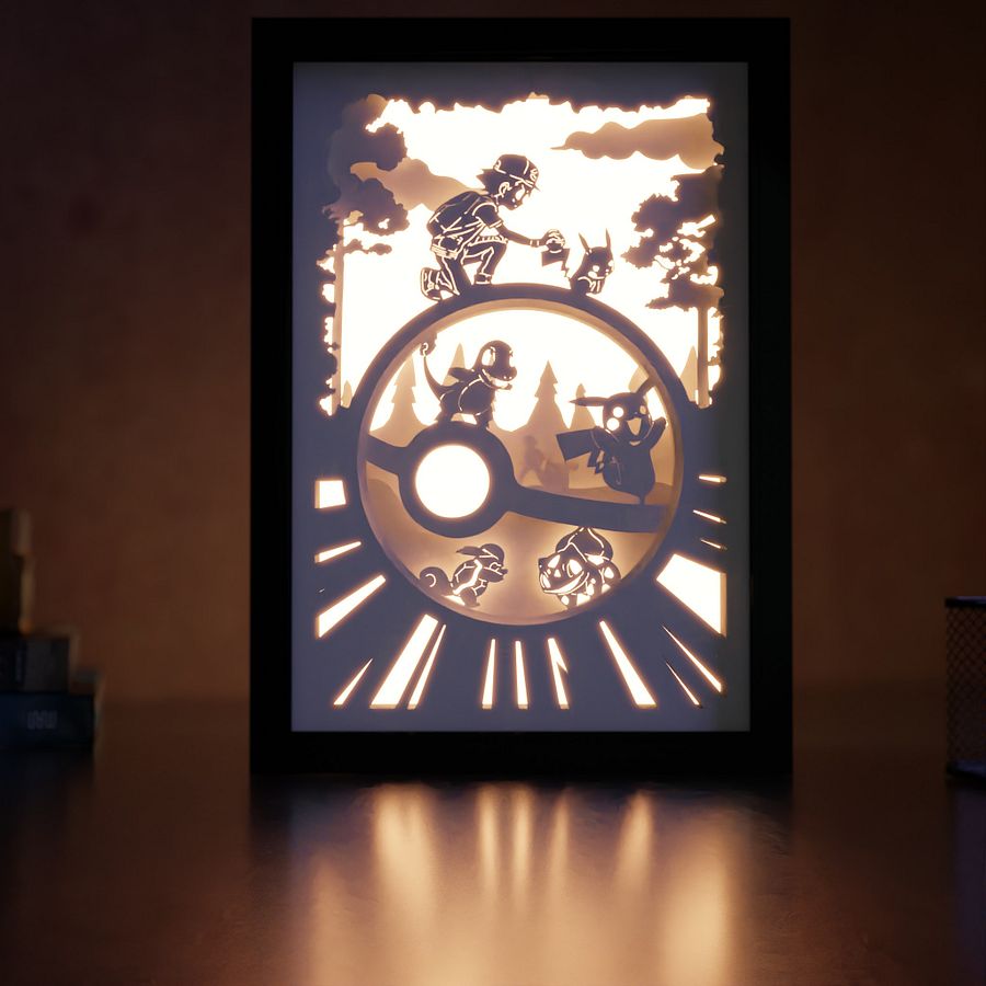 Pokemon Lightbox template 2 in 1 - PDF PNG SVG DXF + Video Tutorial product image (2)