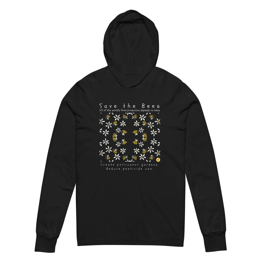 Save The Bees Hooded Bella+Canvas Long Sleeve Bella+Canvas product image (2)